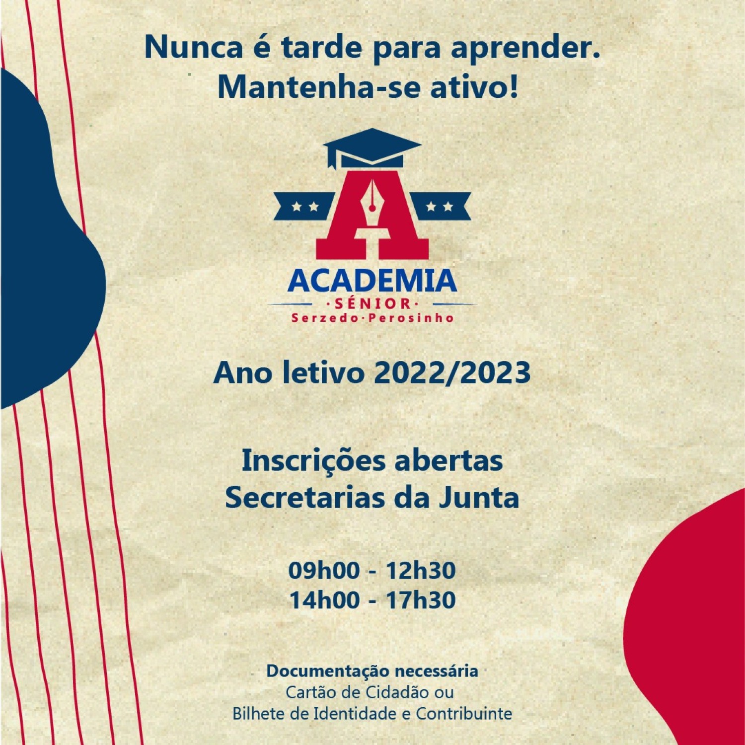 Academia Sénior - Ano letivo 2022/2023